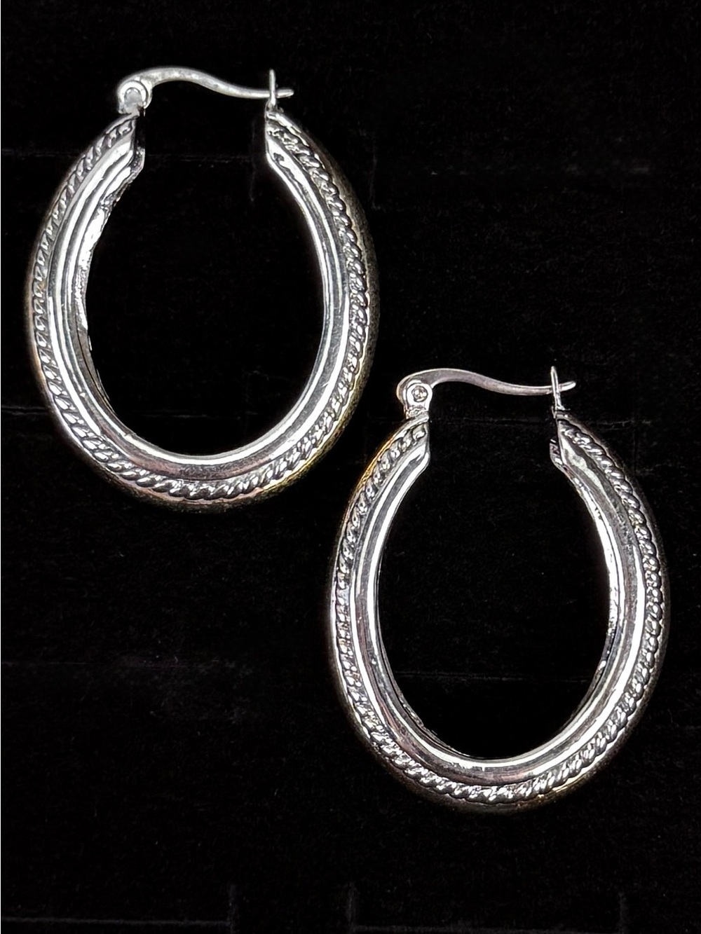 Vintage weighted silvertone and goldtone costume earrings